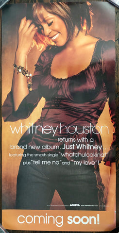 Whitney Houston - Just Whitney... - Promo Poster (double sided)