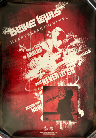 Blake lewis - Heartbreak on Vinyl - Promo Poster