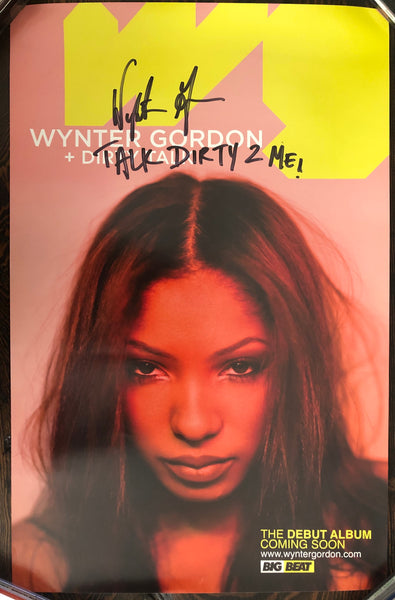 Wynter Gordon - Dirty Talk - Promo Poster - Autographed