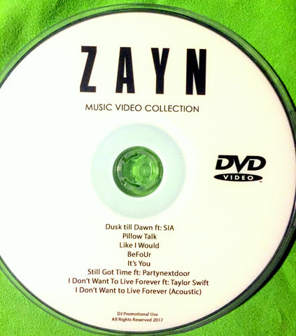 Zayn Malik - DVD music video collection (NTSC)