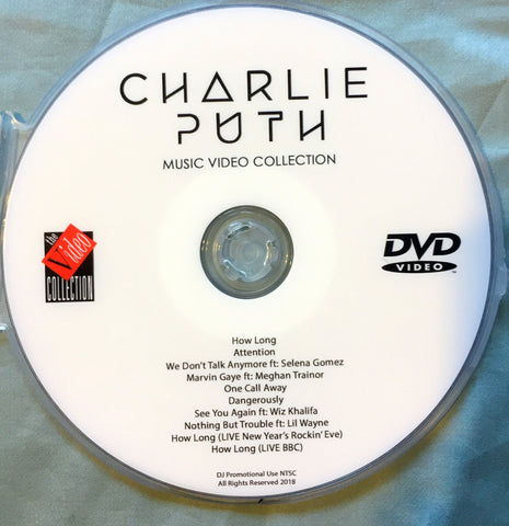 Charlie Puth - DVD Music videos & LIVE