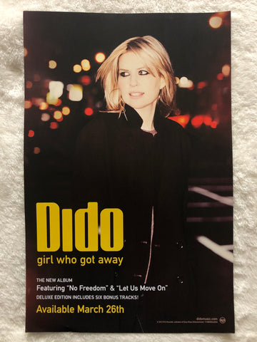 Dido - Girl Who Got Away - Double Sided Promo Poster