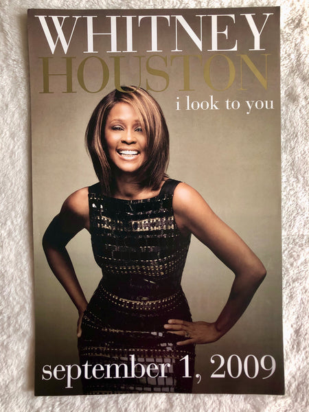 Whitney Houston - I Look To You - Double Sided Promo Poster