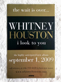 Whitney Houston - I Look To You - Double Sided Promo Poster
