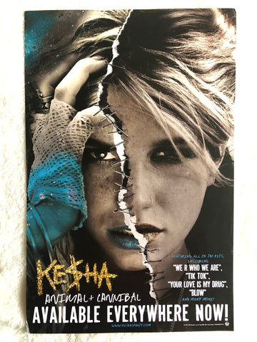Ke$ha (KESHA) - Animal + Cannibal - Double Sided Promo Poster