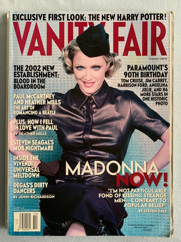 Madonna Vanity Fair Magazine  Oct. 2002  - Used