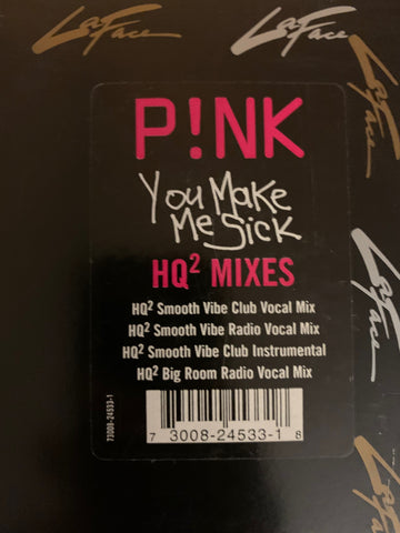 P!NK - You Make Me Sick : 12" remix LP Vinyl