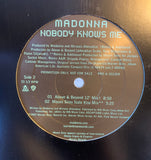 MADONNA - Nobody Knows Me (Promo 12")  REMIX LP Vinyl