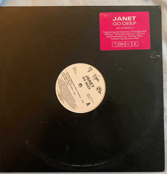 Janet Jackson - Go Deep Promotional 12" LP Vinyl - Used