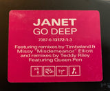 Janet Jackson - Go Deep Promotional 12" LP Vinyl - Used