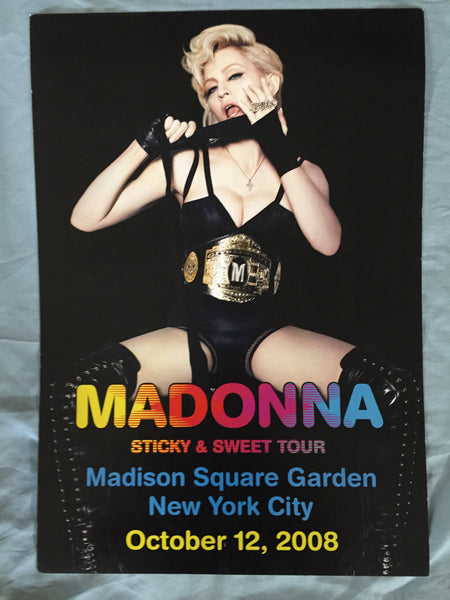 Madonna - NYC Limited edition Official Tour poster Sticky & Sweet 2008