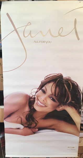Janet Jackson - ALL FOR YOUR Promo Vinyl Banner