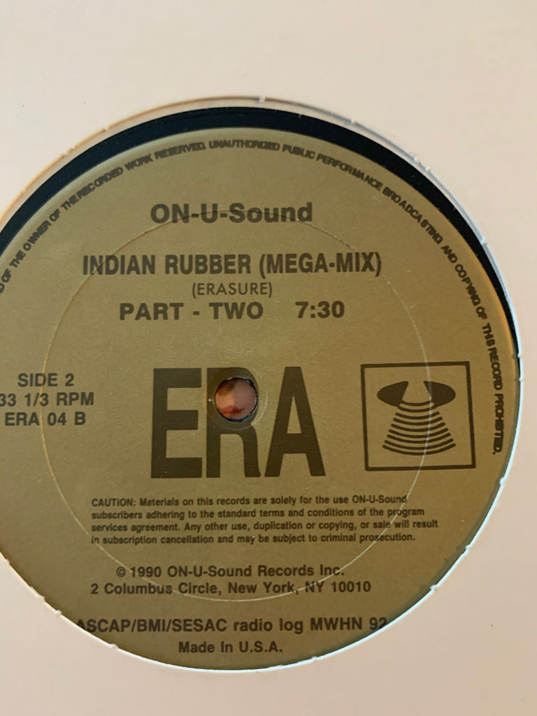 Erasure - Megamix 1990 12" On-U-Sound Import Vinyl –