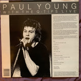 Paul Young - With the Q-tips : LIVE Lp vinyl - used