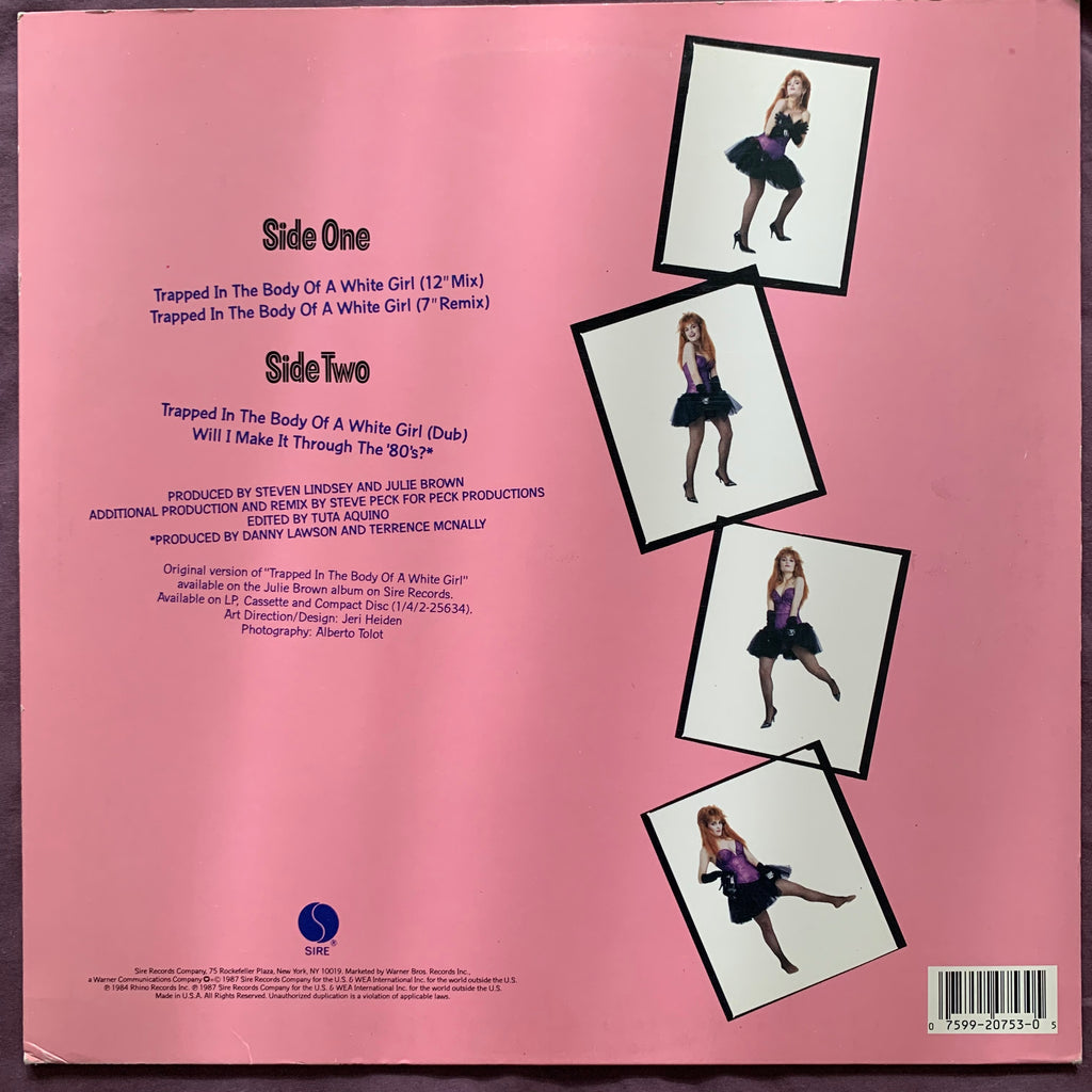Julie Brown - Trapped In The Body Of A White Girl 12" Remix LP Vinyl
