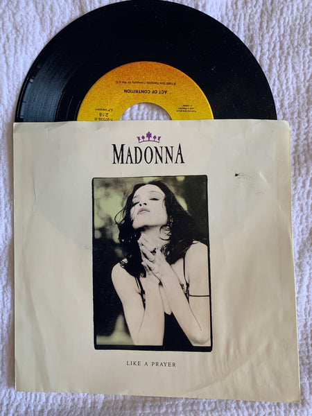 Madonna - Like A Prayer 45 Record 7" (Black dot)