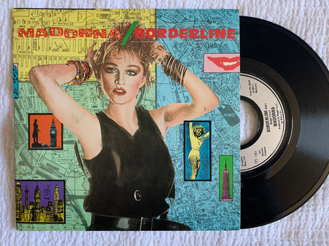 Madonna - BORDERLINE (IMPORT Version) 7" record 45 single (Near Mint)