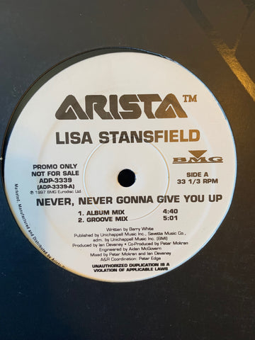 Lisa Stansfield - Never, Never Gonna Give You Up 12" remix LP VINYL - Used