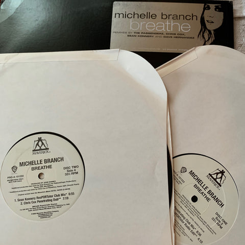Michelle Branch - Breathe (2xLP promotional REMIX) LP Vinyl