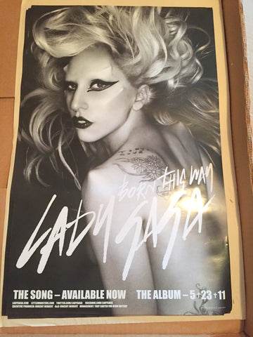 Lady GaGa - Born This Way Official promo poster 14x22
