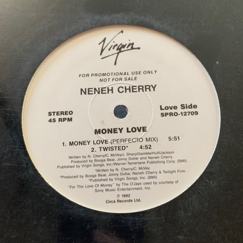 Neneh Cherry - Money Love (Promo) 12" remix LP vinyl - used