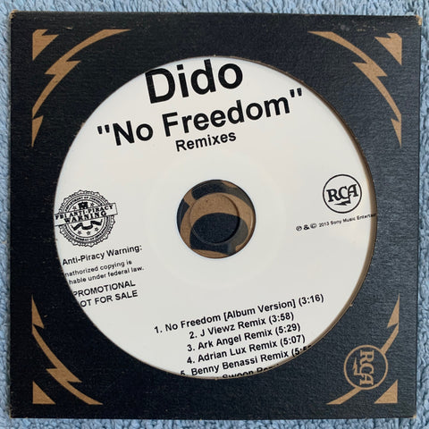 Dido - No Freedom (Promo CD single) Used