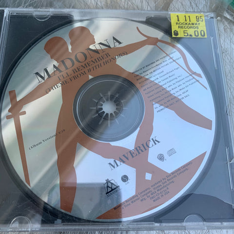 Madonna - "I'll Remember"  (Promo CD single) Used