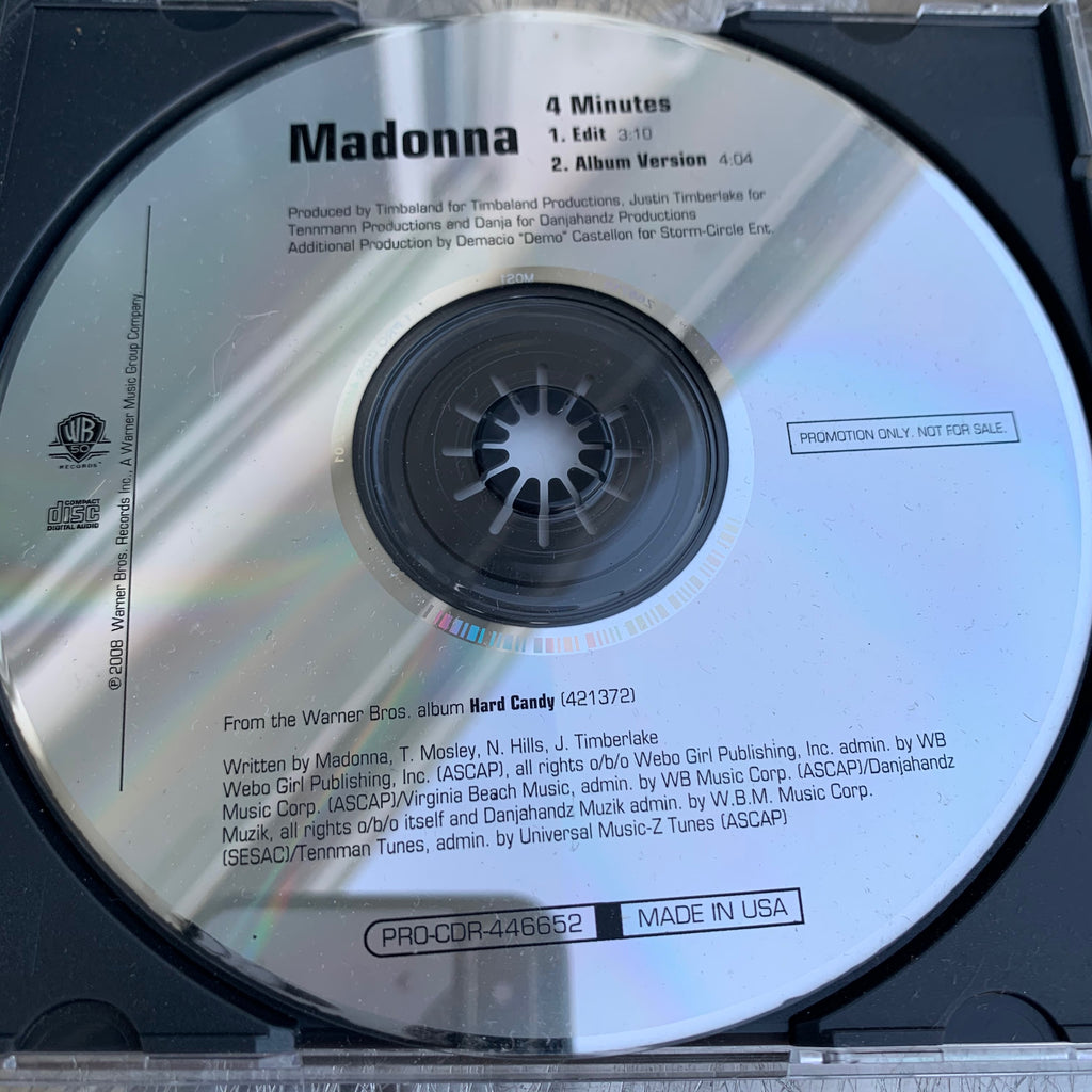 Madonna MINUTES (Promo CD single) - Main Image