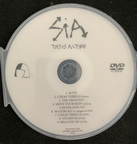 SIA - This Is Acting DVD promo music video collection