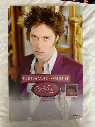 Rufus Wainwright - 11x17 promo poster WANT TWO