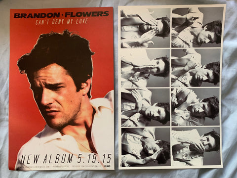 Brandon Flower (The Killers)  2 official promo posters / prints