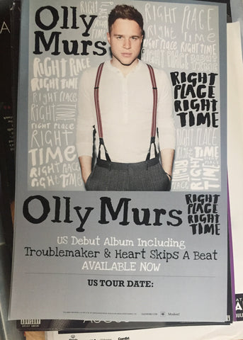 Olly Murs - Right Place Right Time - Promo poster 11x17