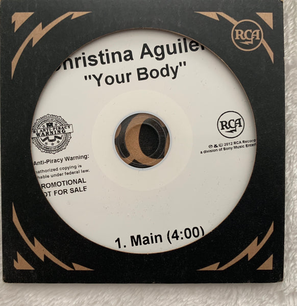 Christina Aguilera - Promo CD single YOUR BODY