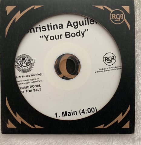 Christina Aguilera - Promo CD single YOUR BODY