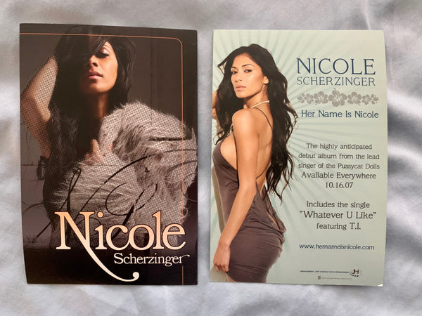 Nicole Scherzinger - 2  promo postcards 4x6