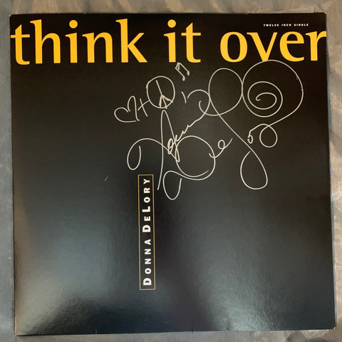 Donna De Lory - Think It Over 90's 12" LP Remix Vinyl - Autographed