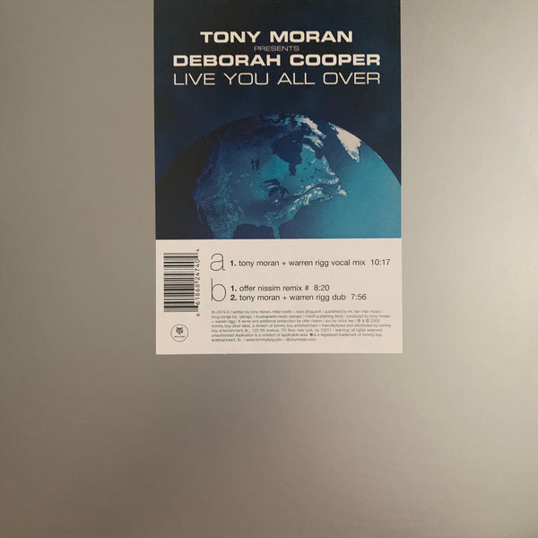 Tony Moran ft: Deboarah Cooper - LIVE YOU ALL OVER 12" LP VINYL - used