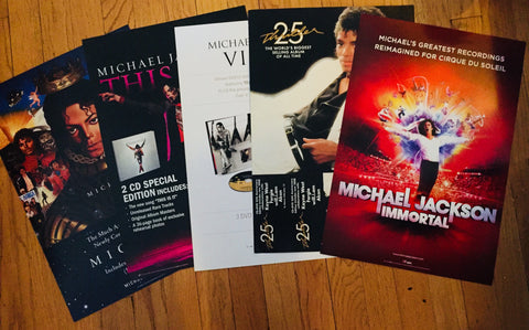 Micheal Jackson - Lot of 5 Promotional Poster Flats.