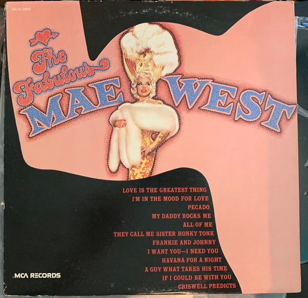 Mae West - The Fabulous Mae West - LP VINYL - Used