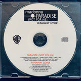 MADONNA - Paradise (not for me) / Runaway Lover - REMIX EP (DJ) CD Single
