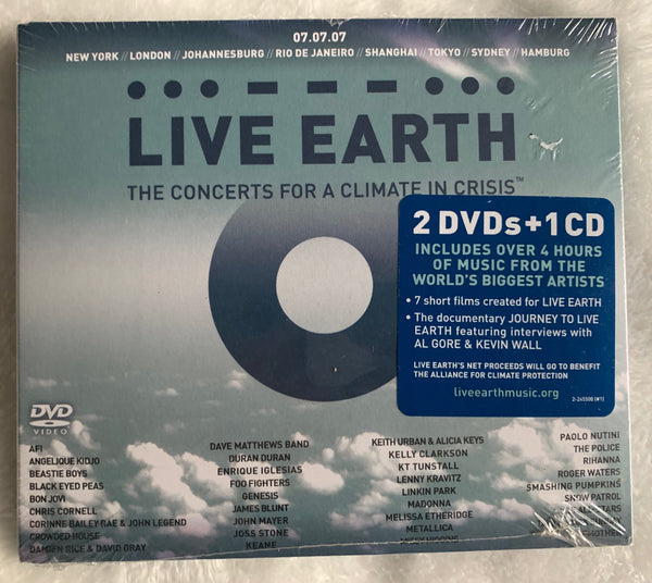Live Earth - The Concert for a Climate In Crisis 2 DVD + CD (New) Sealed : Madonna