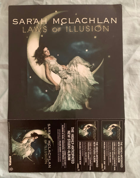 Sarah McLachlan - Laws of Illusion promo poster flat 12x17