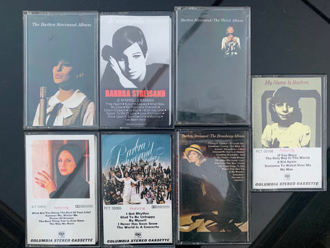 Barbra Streisand 7 Cassette Tapes - used like new