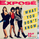 EXPOSE - What You Don't Know US 12" remix LP Vinyl - Used