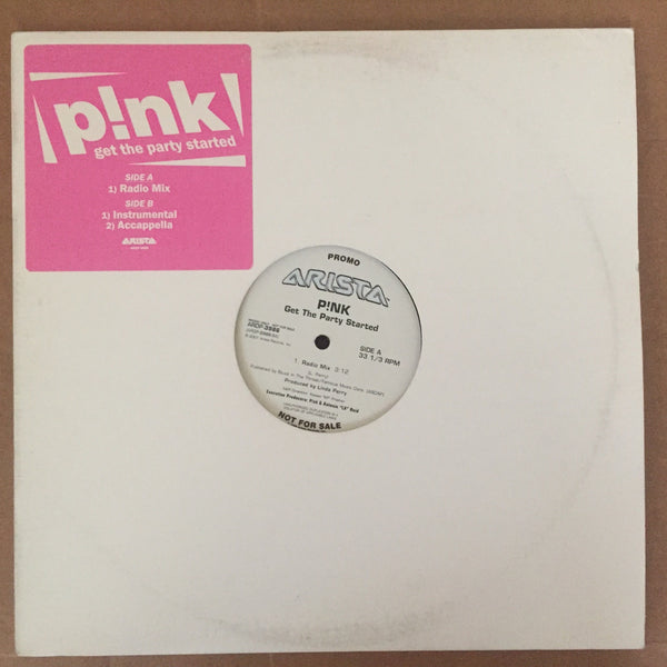 P!NK! Get The Party Started 12" Promo LP Vinyl - Used