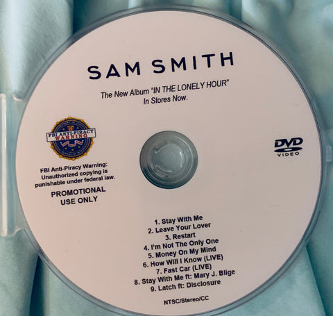 Sam Smith - In The Lonely Hour DVD promo (NTSC)