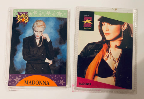 Madonna - Super Stars trading cards (set of 2 in plastic sleeves) 90's