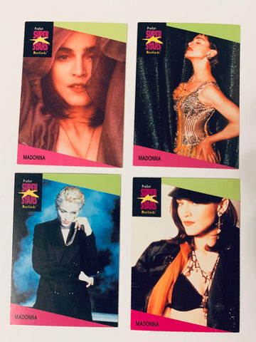 Madonna - Super Stars trading cards (set of 4) 90's
