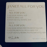 Janet Jackson - All For You Promo 12" Vinyl - used