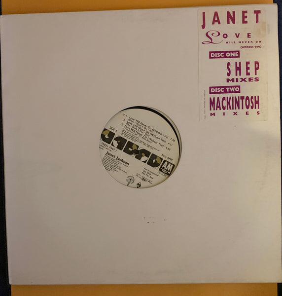 Janet Jackson - Love Will Never Do (Without You)  Promo 12" Vinyl - used